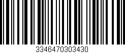 Código de barras (EAN, GTIN, SKU, ISBN): '3346470303430'