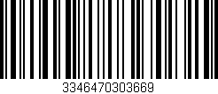 Código de barras (EAN, GTIN, SKU, ISBN): '3346470303669'