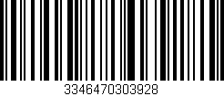 Código de barras (EAN, GTIN, SKU, ISBN): '3346470303928'