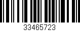 Código de barras (EAN, GTIN, SKU, ISBN): '33465723'