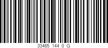 Código de barras (EAN, GTIN, SKU, ISBN): '33465_144_0_G'