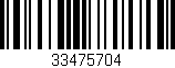 Código de barras (EAN, GTIN, SKU, ISBN): '33475704'