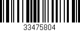 Código de barras (EAN, GTIN, SKU, ISBN): '33475804'