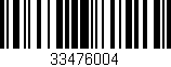 Código de barras (EAN, GTIN, SKU, ISBN): '33476004'