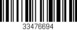 Código de barras (EAN, GTIN, SKU, ISBN): '33476694'