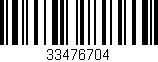 Código de barras (EAN, GTIN, SKU, ISBN): '33476704'