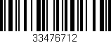 Código de barras (EAN, GTIN, SKU, ISBN): '33476712'