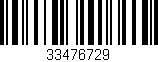 Código de barras (EAN, GTIN, SKU, ISBN): '33476729'