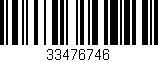 Código de barras (EAN, GTIN, SKU, ISBN): '33476746'