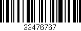 Código de barras (EAN, GTIN, SKU, ISBN): '33476767'