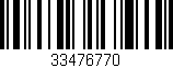 Código de barras (EAN, GTIN, SKU, ISBN): '33476770'
