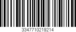 Código de barras (EAN, GTIN, SKU, ISBN): '3347710219214'