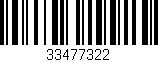 Código de barras (EAN, GTIN, SKU, ISBN): '33477322'
