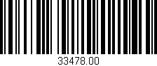 Código de barras (EAN, GTIN, SKU, ISBN): '33478.00'