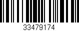 Código de barras (EAN, GTIN, SKU, ISBN): '33479174'
