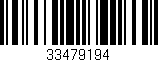 Código de barras (EAN, GTIN, SKU, ISBN): '33479194'