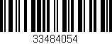 Código de barras (EAN, GTIN, SKU, ISBN): '33484054'