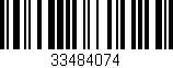 Código de barras (EAN, GTIN, SKU, ISBN): '33484074'