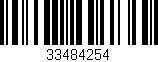 Código de barras (EAN, GTIN, SKU, ISBN): '33484254'