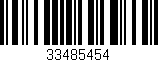 Código de barras (EAN, GTIN, SKU, ISBN): '33485454'