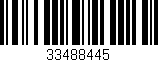 Código de barras (EAN, GTIN, SKU, ISBN): '33488445'