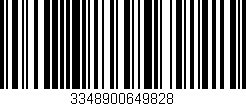 Código de barras (EAN, GTIN, SKU, ISBN): '3348900649828'