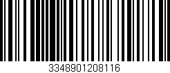 Código de barras (EAN, GTIN, SKU, ISBN): '3348901208116'