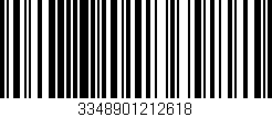 Código de barras (EAN, GTIN, SKU, ISBN): '3348901212618'