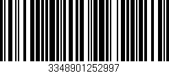 Código de barras (EAN, GTIN, SKU, ISBN): '3348901252997'