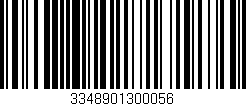 Código de barras (EAN, GTIN, SKU, ISBN): '3348901300056'