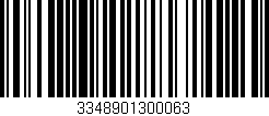 Código de barras (EAN, GTIN, SKU, ISBN): '3348901300063'
