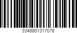 Código de barras (EAN, GTIN, SKU, ISBN): '3348901317078'