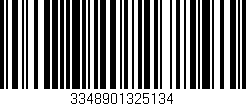 Código de barras (EAN, GTIN, SKU, ISBN): '3348901325134'