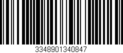 Código de barras (EAN, GTIN, SKU, ISBN): '3348901340847'