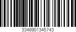 Código de barras (EAN, GTIN, SKU, ISBN): '3348901345743'
