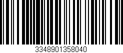 Código de barras (EAN, GTIN, SKU, ISBN): '3348901358040'