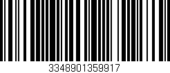 Código de barras (EAN, GTIN, SKU, ISBN): '3348901359917'