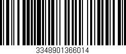 Código de barras (EAN, GTIN, SKU, ISBN): '3348901366014'