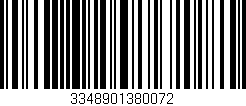 Código de barras (EAN, GTIN, SKU, ISBN): '3348901380072'