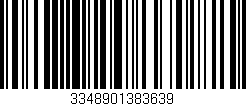 Código de barras (EAN, GTIN, SKU, ISBN): '3348901383639'