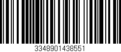 Código de barras (EAN, GTIN, SKU, ISBN): '3348901438551'