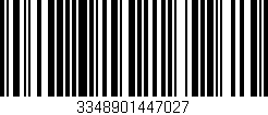 Código de barras (EAN, GTIN, SKU, ISBN): '3348901447027'