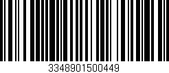 Código de barras (EAN, GTIN, SKU, ISBN): '3348901500449'