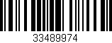 Código de barras (EAN, GTIN, SKU, ISBN): '33489974'
