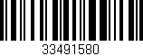 Código de barras (EAN, GTIN, SKU, ISBN): '33491580'
