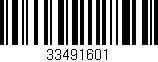 Código de barras (EAN, GTIN, SKU, ISBN): '33491601'