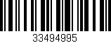 Código de barras (EAN, GTIN, SKU, ISBN): '33494995'