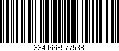 Código de barras (EAN, GTIN, SKU, ISBN): '3349668577538'
