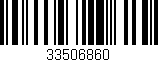 Código de barras (EAN, GTIN, SKU, ISBN): '33506860'