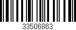 Código de barras (EAN, GTIN, SKU, ISBN): '33506863'